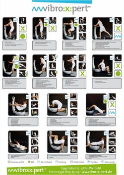Poster zum Training auf der Power Plate und anderen vibrationstrainern